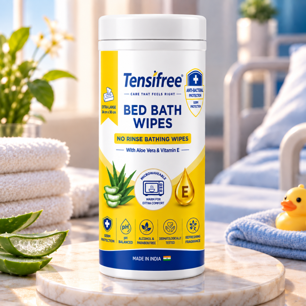Tensifree Bed Bath Wipes | 40 Wipes
