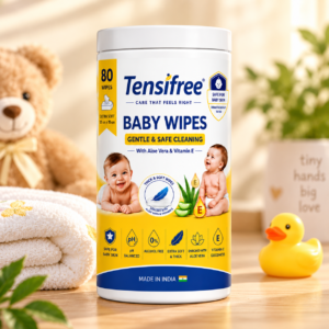 Tensifree Baby Wipes | 80 Wipes